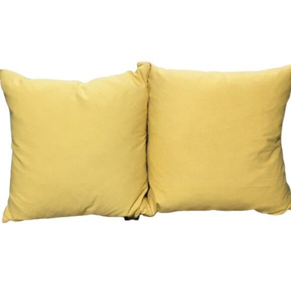 Pair (2) ENVOGUE Throw Pillows Crewel Embroidery 20x20" Feather/Down Insert - Picture 2 of 14